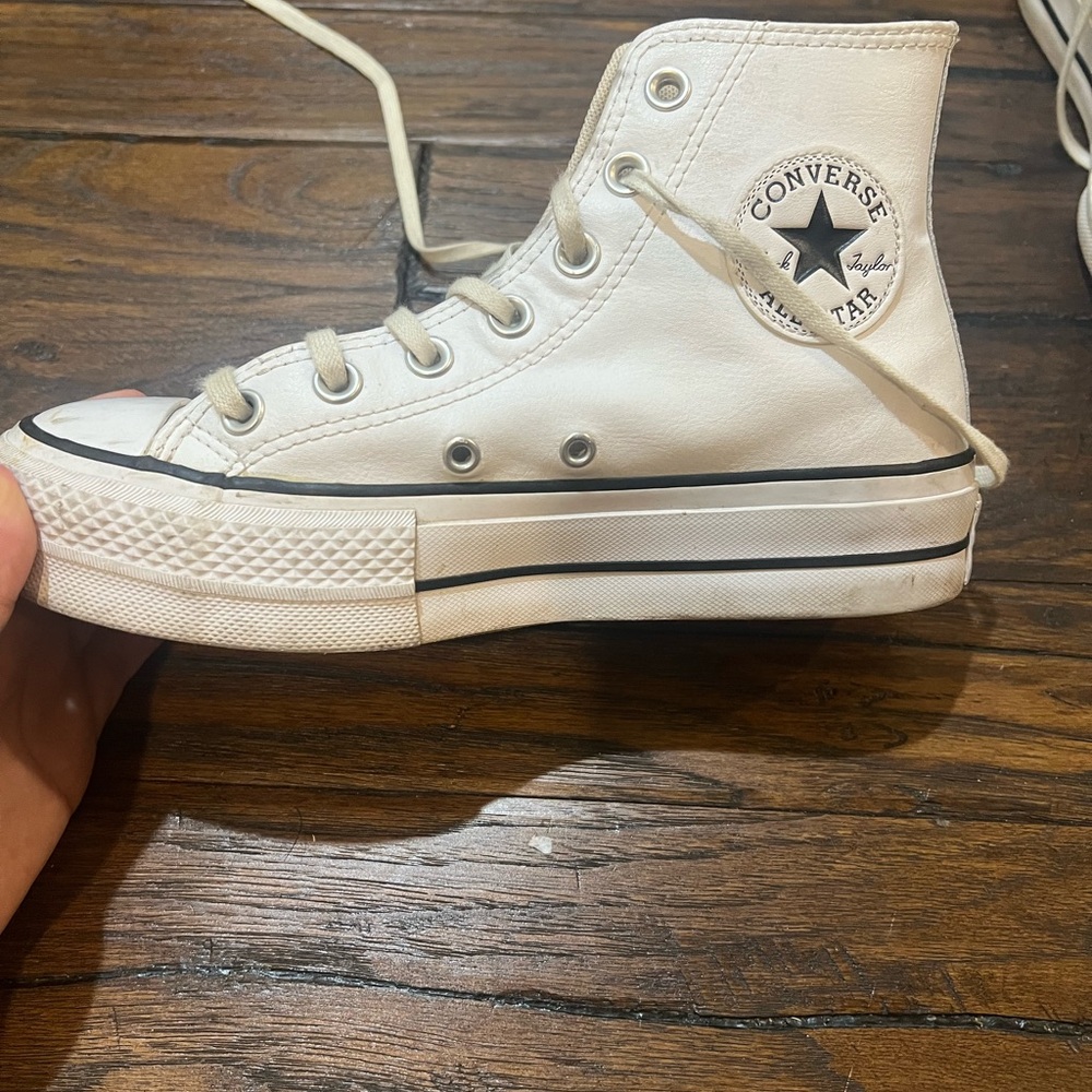 Converse Off-White Canvas Sneakers